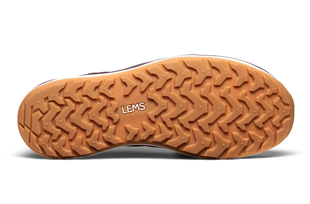 Lems women's shoes in Mesa color with rosewood accents