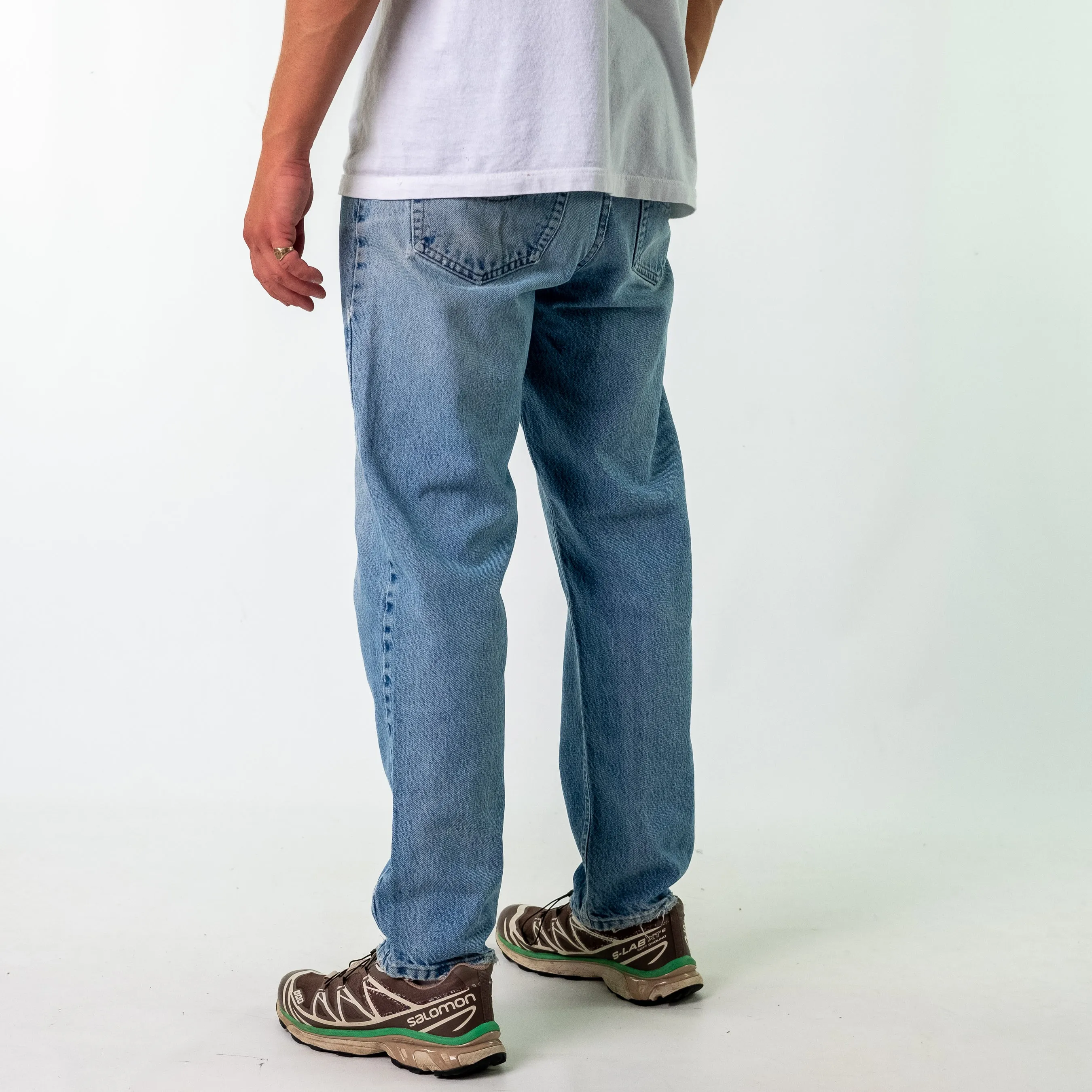 Light Blue y2ks Carhartt Denim Jeans Baggy Pants (34x30)