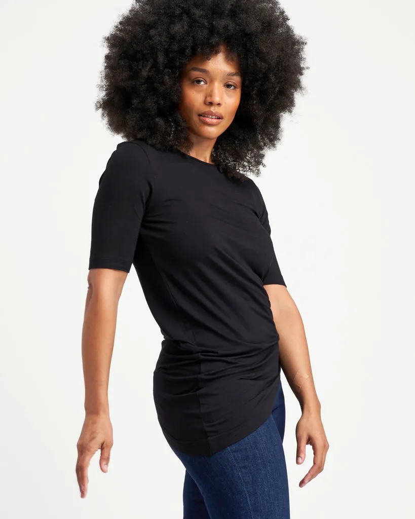 Liquid Jersey Genevette Top - Black