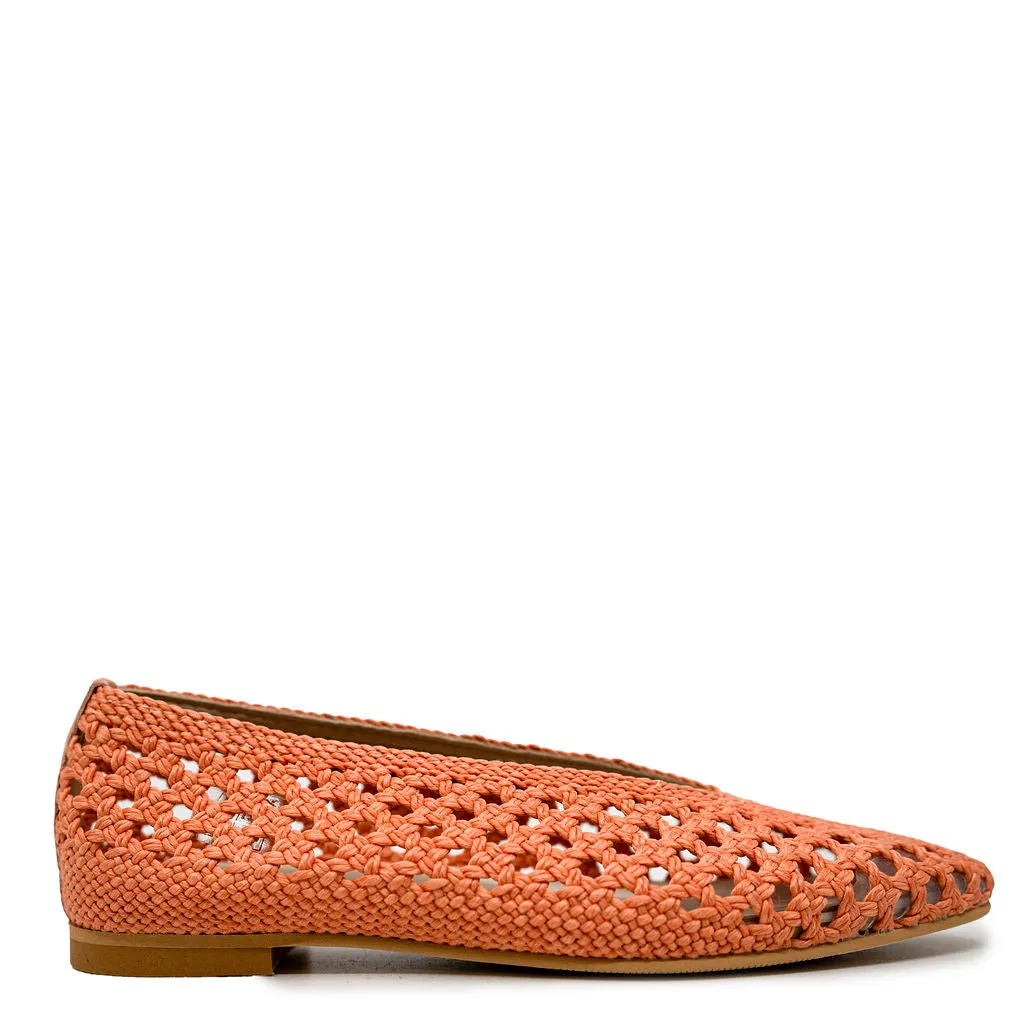 LMDI Coral Crochet Ballet Flat