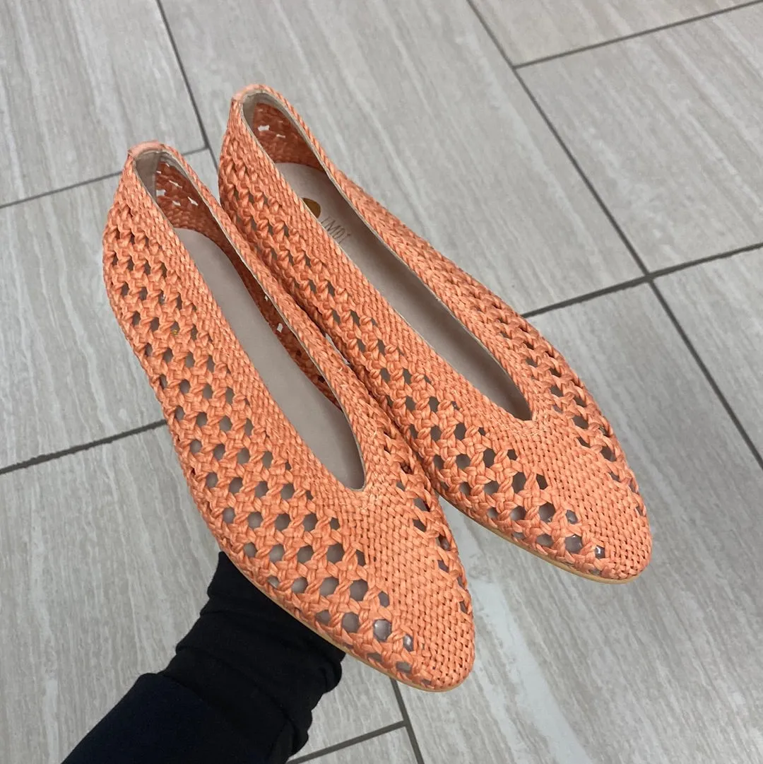 LMDI Coral Crochet Ballet Flat