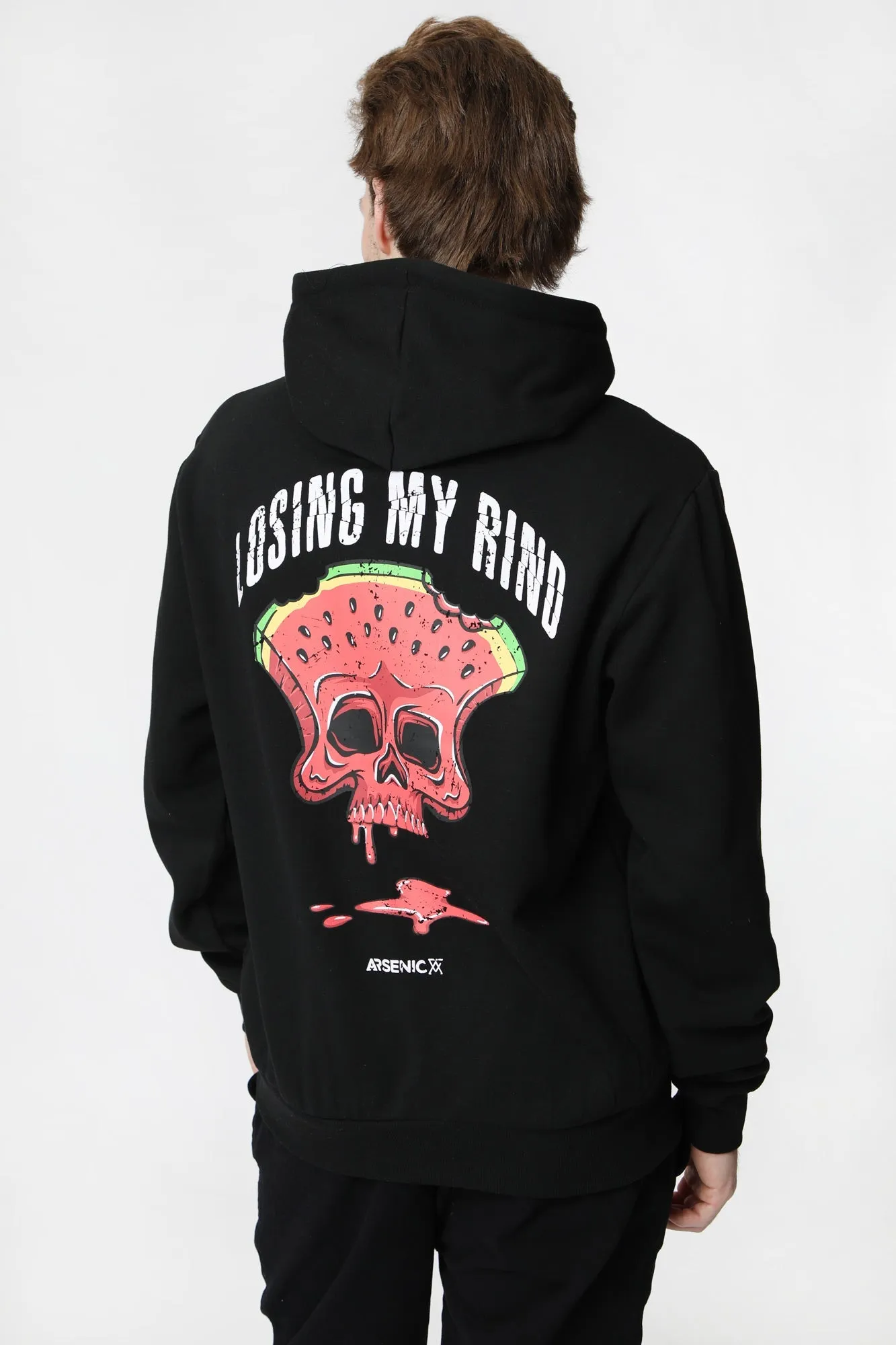 Losing My Rind Hooded Top for Men - Arsenic