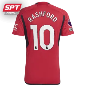 Manchester United Adults Home Jersey - Marcus Rashford #10 - 2023/24