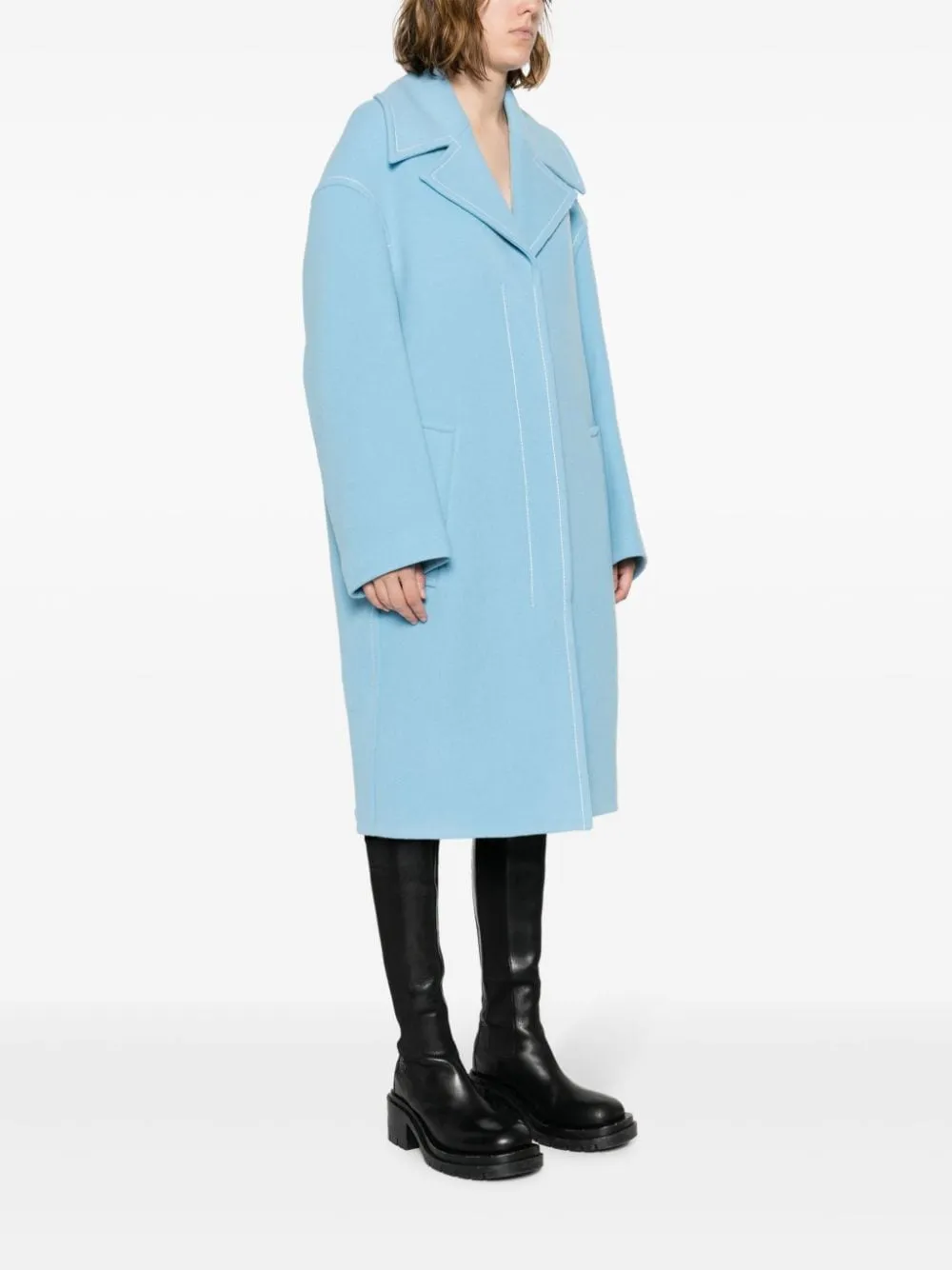 MARNI Blue Wool Jacket for Women - FW23