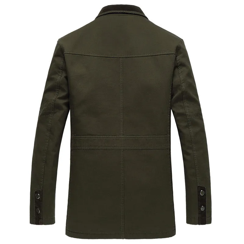 Men Jackets Men Slim Coat Chaquetas De Los Hombres Men Casual Army Green Outwears Plus Size Jaqueta SM6