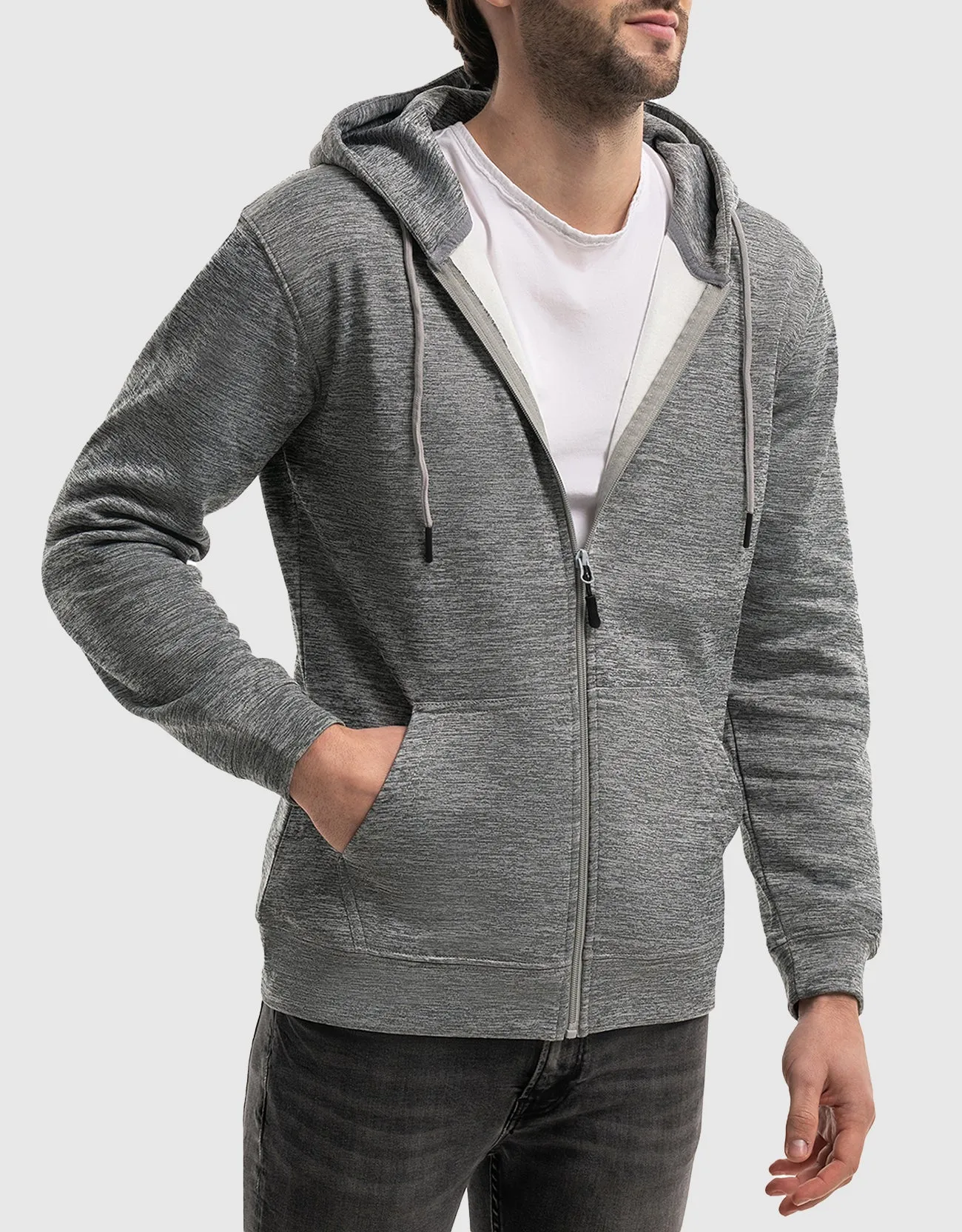 Men’s Full Zip Hooded Sweatshirt by Mio Marino