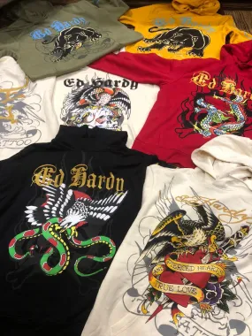 Men's ED Hardy Hoodies Fresh Factory Leftover Stock - 50 pcs