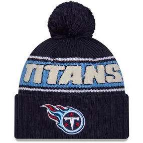 New Era Mens Knits Tennessee Titans Bobble Hat - Dark Blue