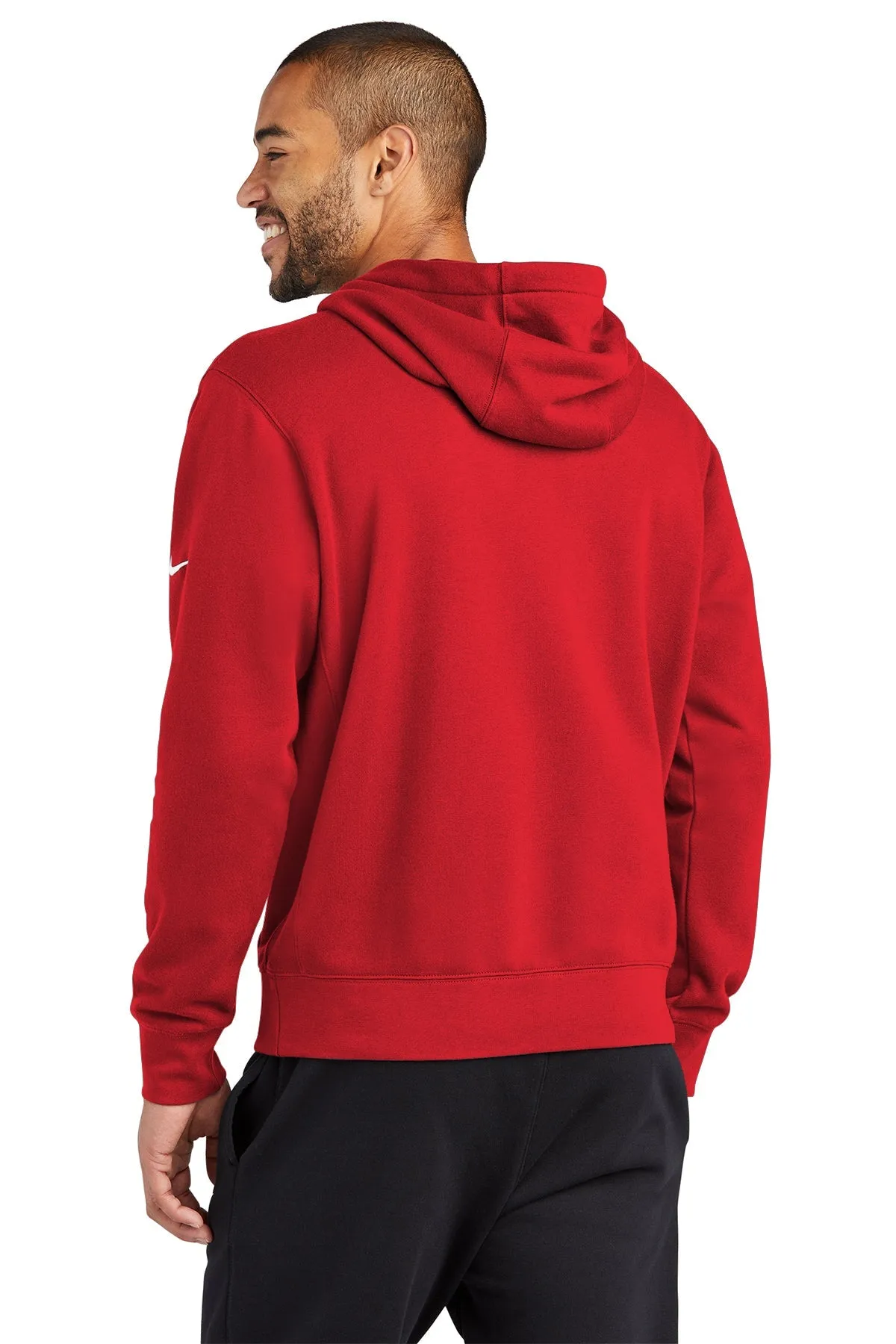 Nike Club Swoosh Customized Hoodies, University Red