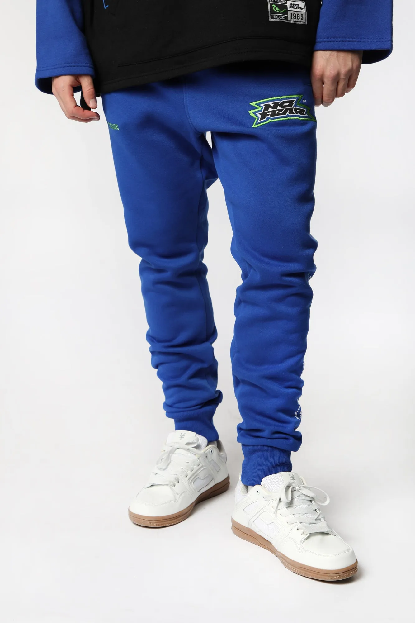 No Fear Men's Embroidered Logo Fleece Jogger