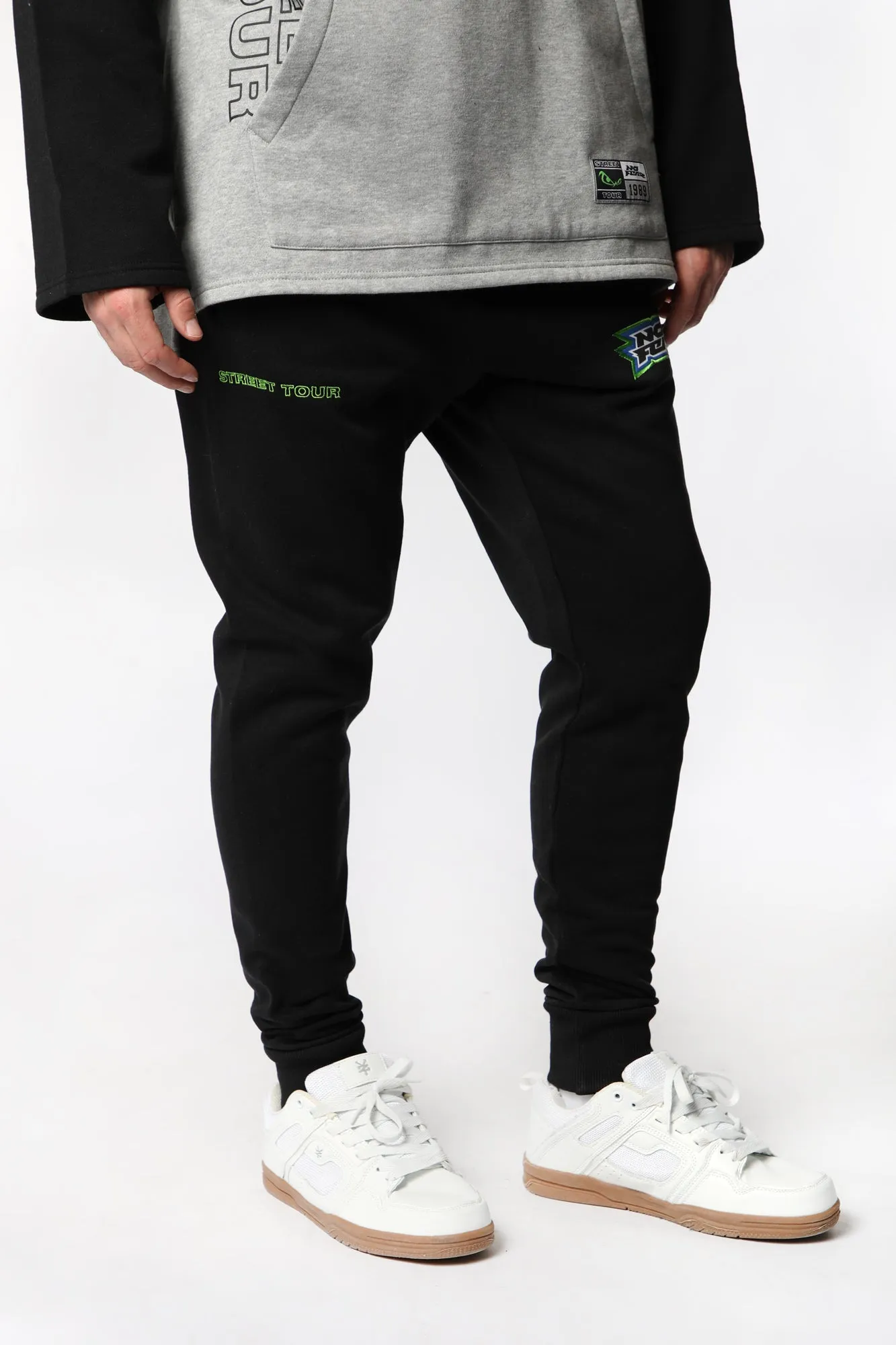 No Fear Men's Fleece Jogger with Embroidered Logo