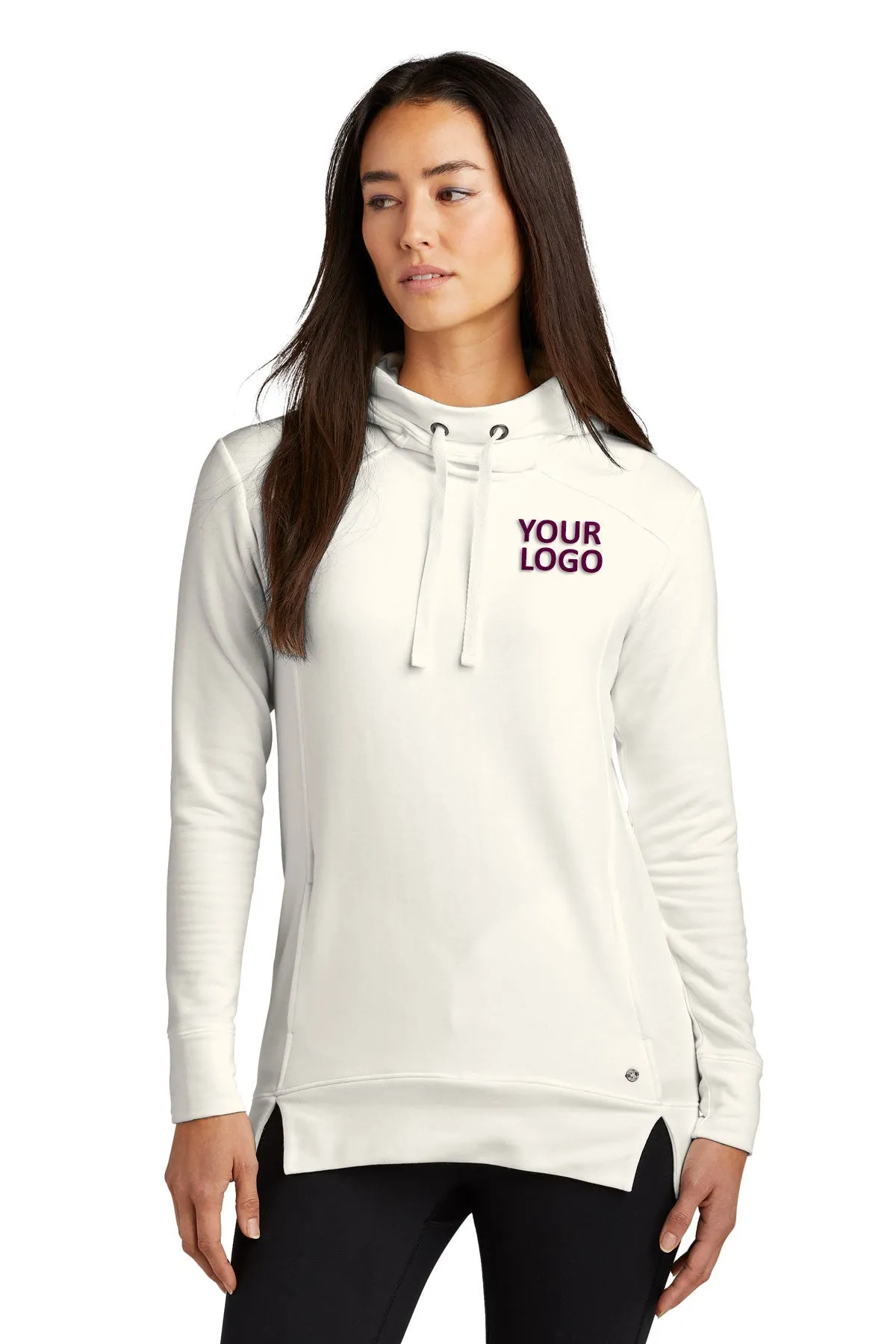 OGIO Ladies Luuma Custom Fleece Hoodies, Ivory Snow