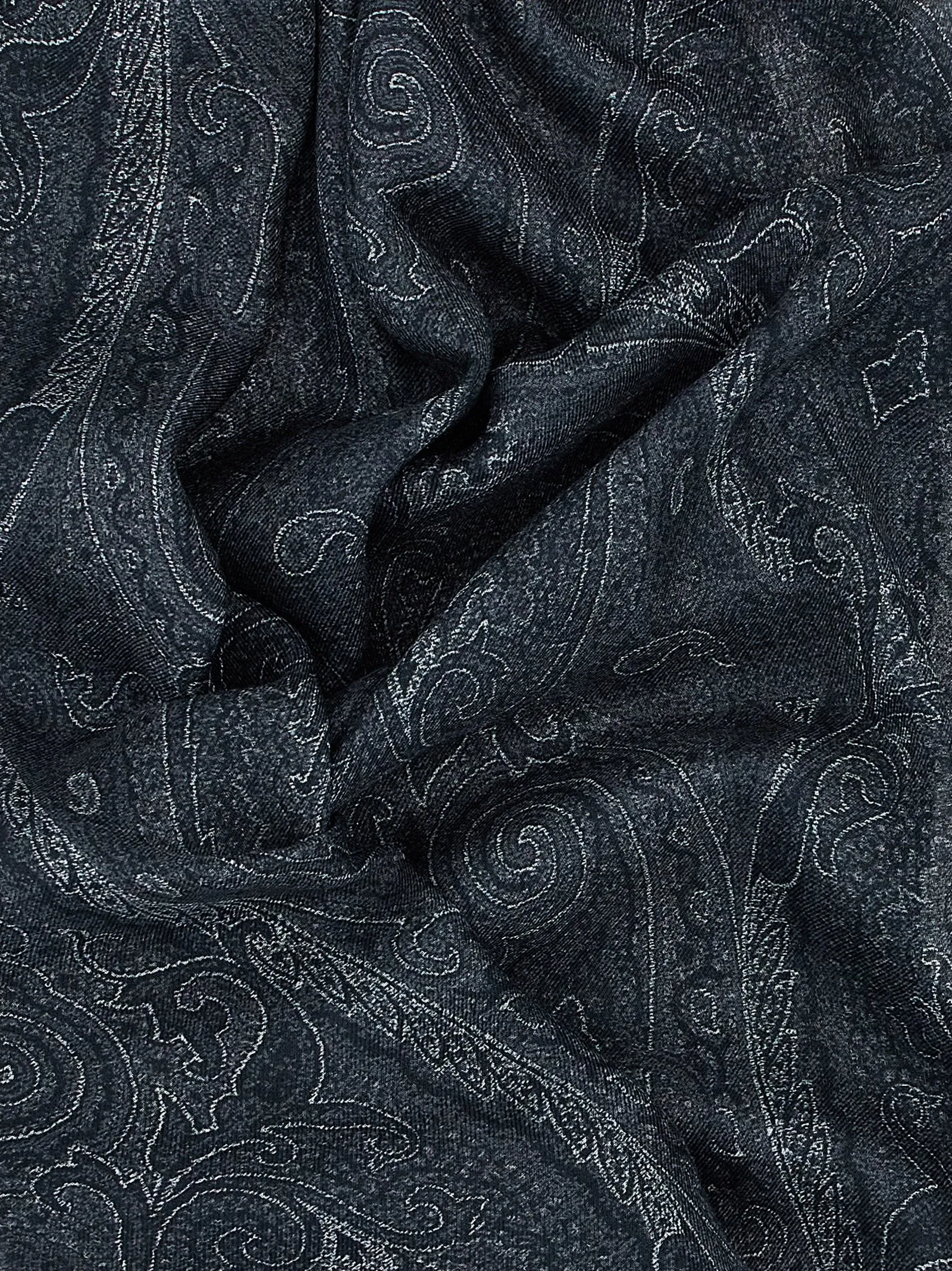 Paisley Scarves, Foulards Black