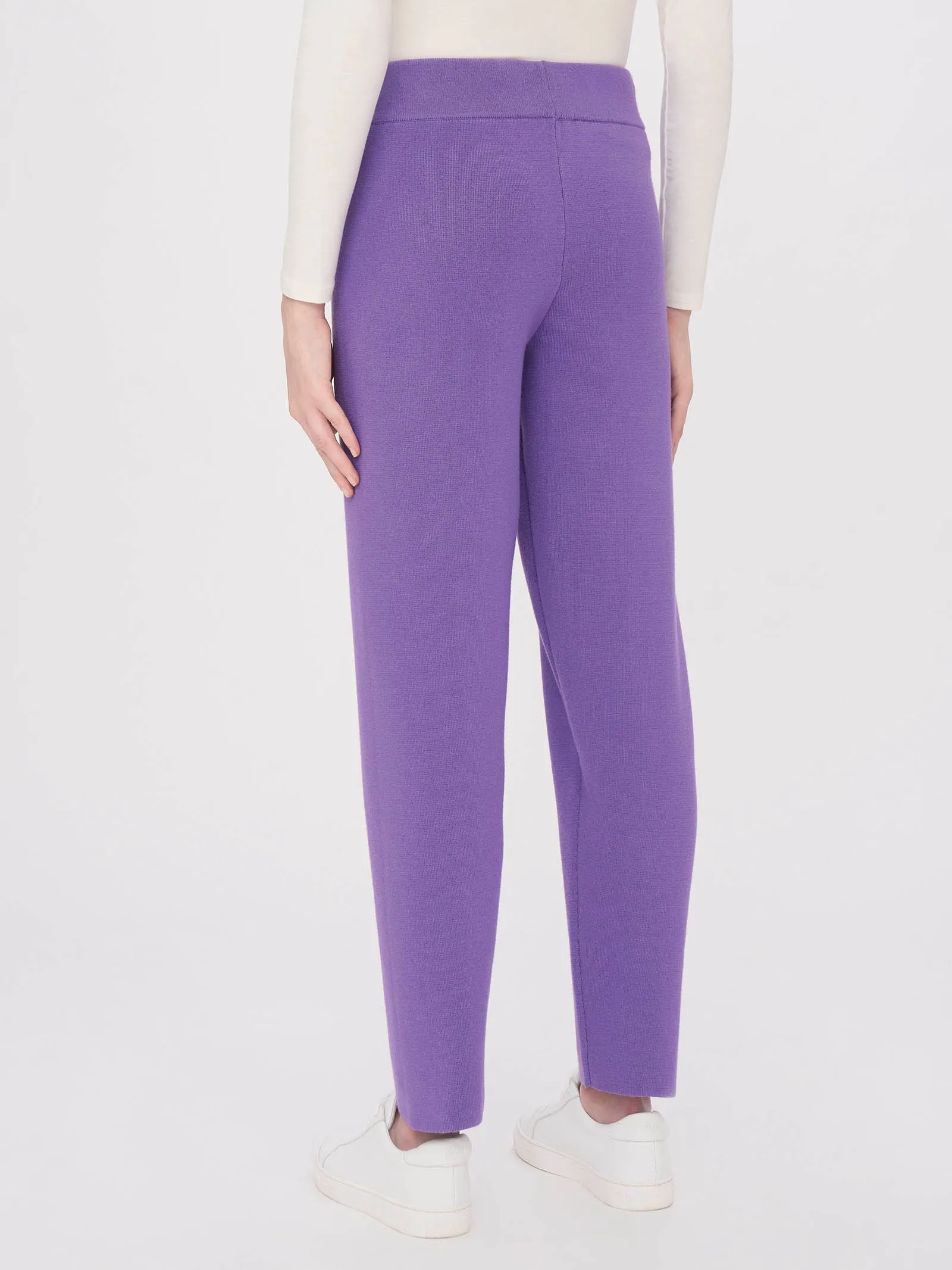 Pantalone a sigaretta in maglia Super Soft - Passion Flower