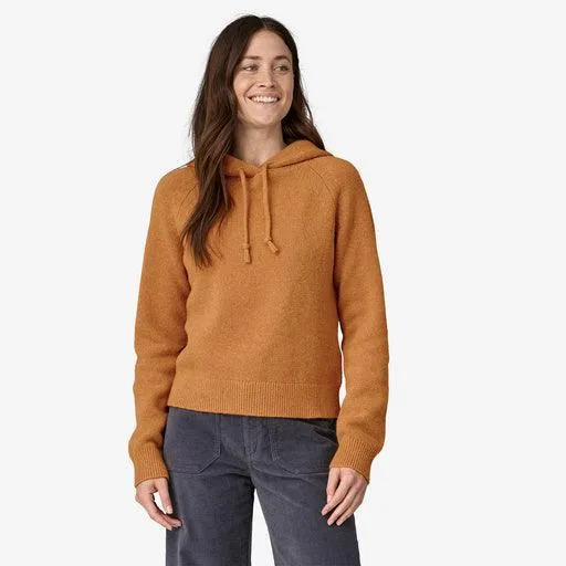 Patagonia Recycled Wool-Blend Hooded Sweater Dried Mango