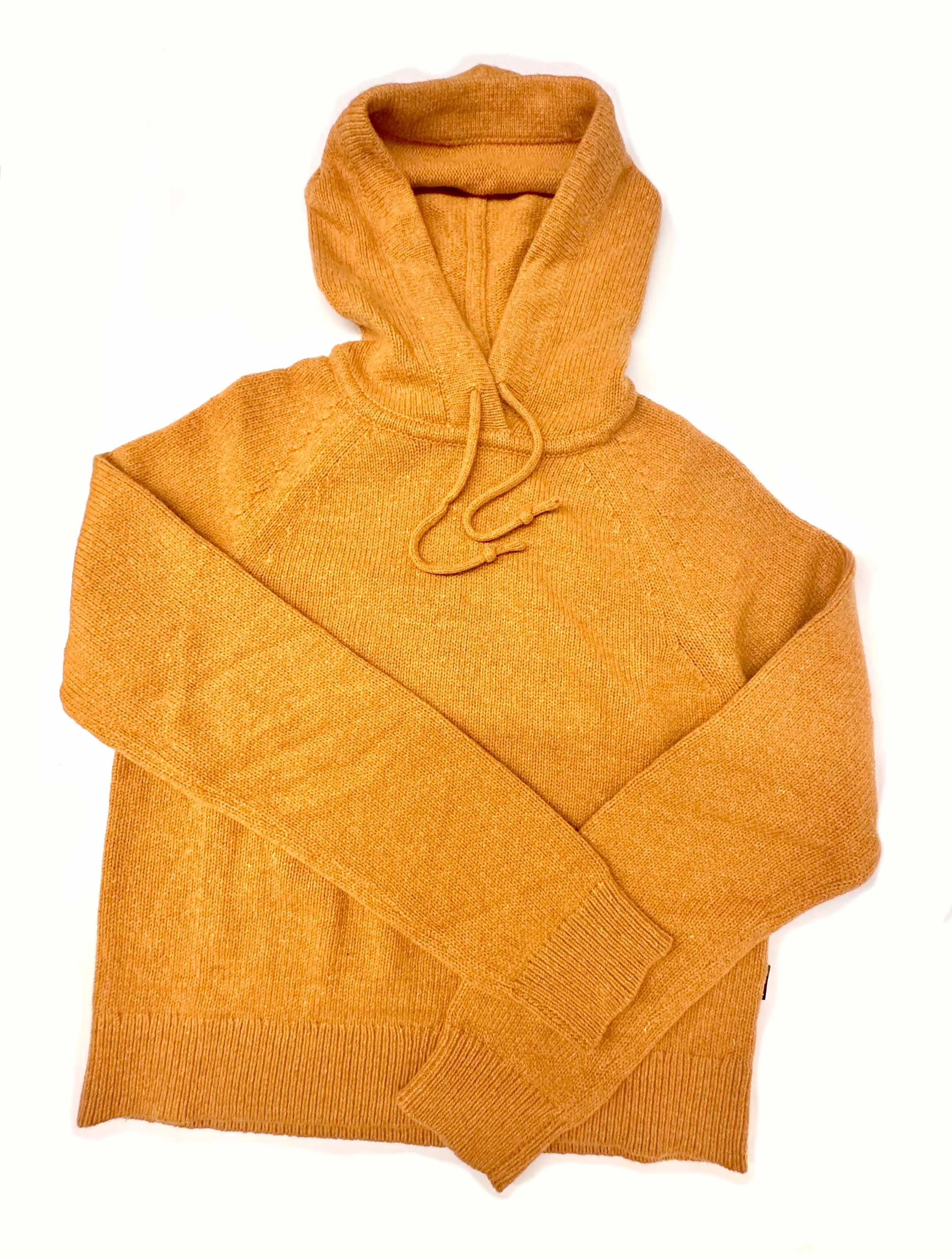 Patagonia Recycled Wool-Blend Hooded Sweater Dried Mango