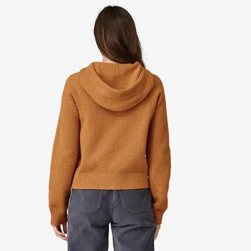 Patagonia Recycled Wool-Blend Hooded Sweater Dried Mango