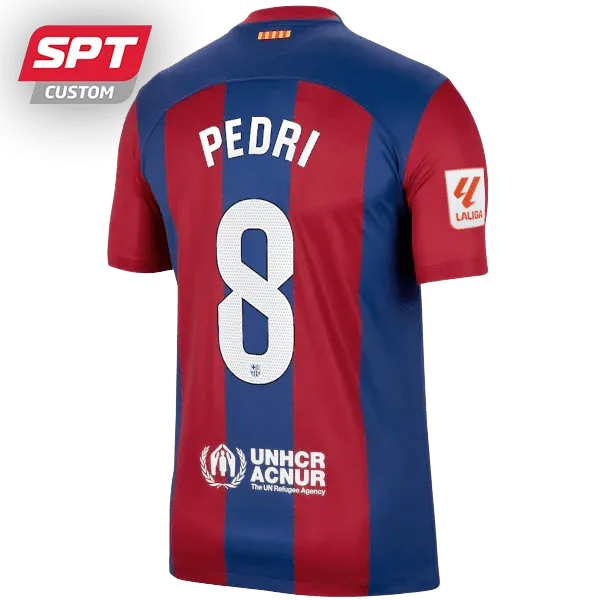 Pedri Barcelona Jersey 2023/24 - La Liga Adults Home #8