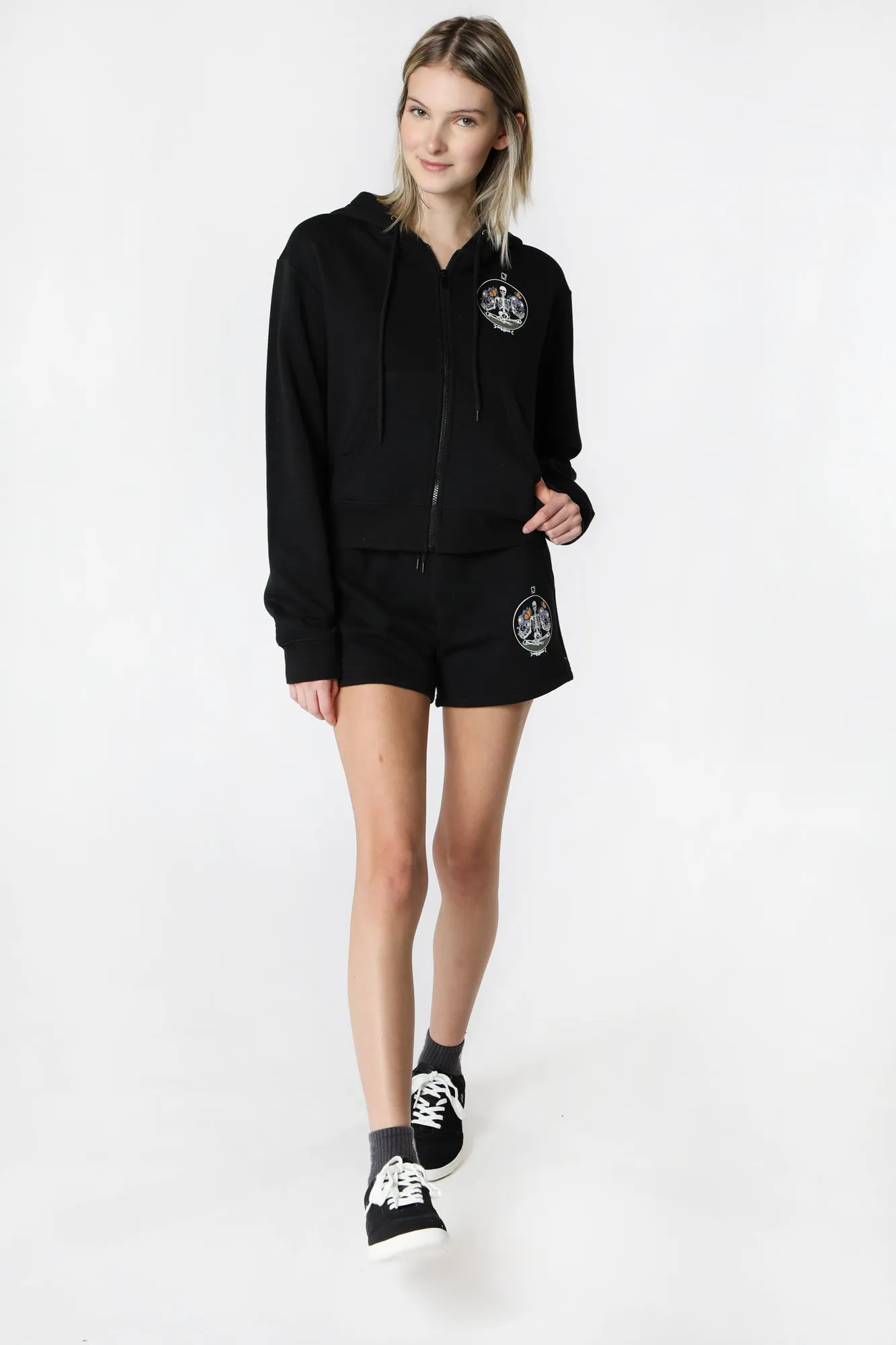 Printed Enygma Women's Zip-Up Hoodie