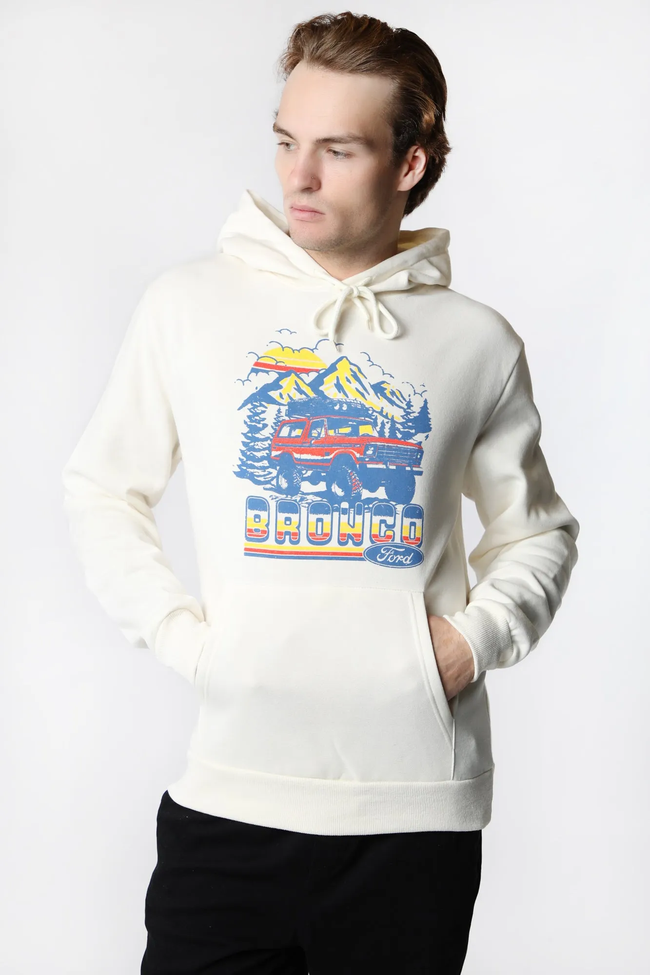 Printed Ford Bronco Hoodie for Men