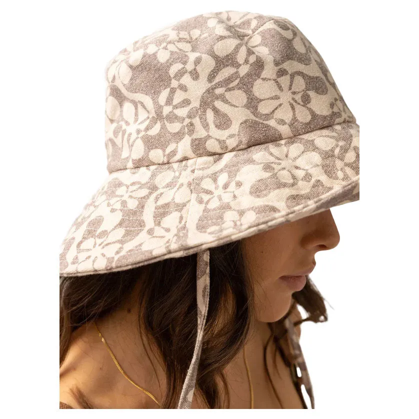 Rhythm Drifter Floral Bucket Hat - Chocolate