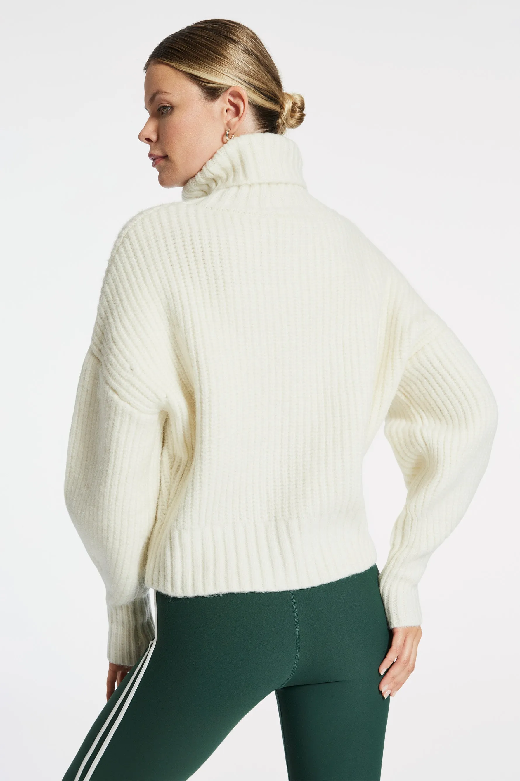 Rogan Cropped Knit - Egret