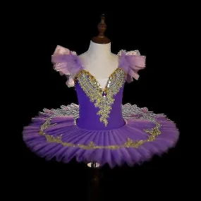 Rosa azul blanco ballet Tutu falda Ballet vestido para niños Disfraz de niño del lago de los cisnes Plato Panqueque Tutu Chicas 