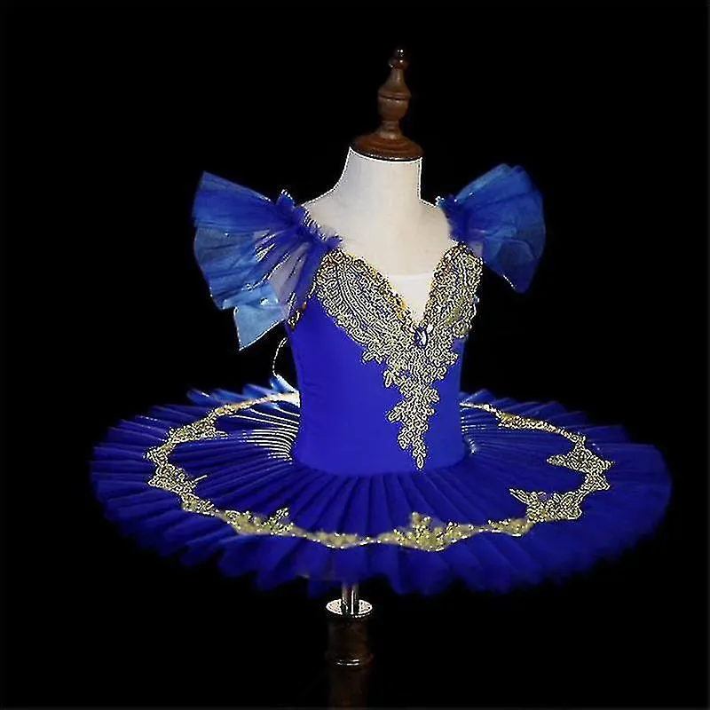 Rosa azul blanco ballet Tutu falda Ballet vestido para niños Disfraz de niño del lago de los cisnes Plato Panqueque Tutu Chicas 