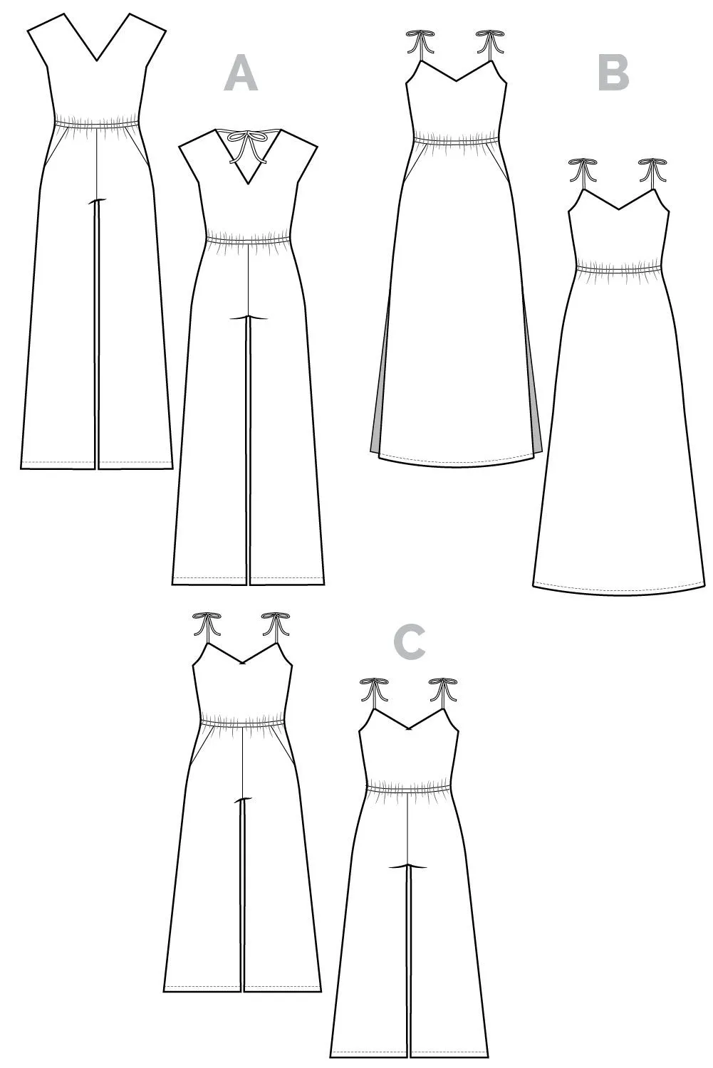 Sallie Maxi-Dress + Jumpsuit Pattern