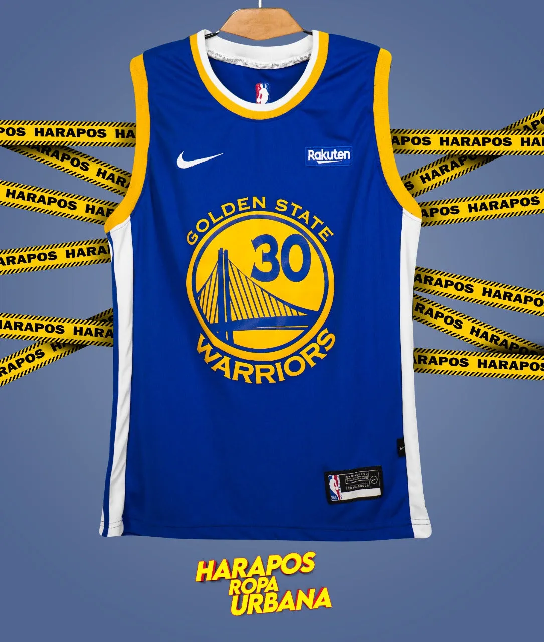 Solera Golden State azul franja lateral