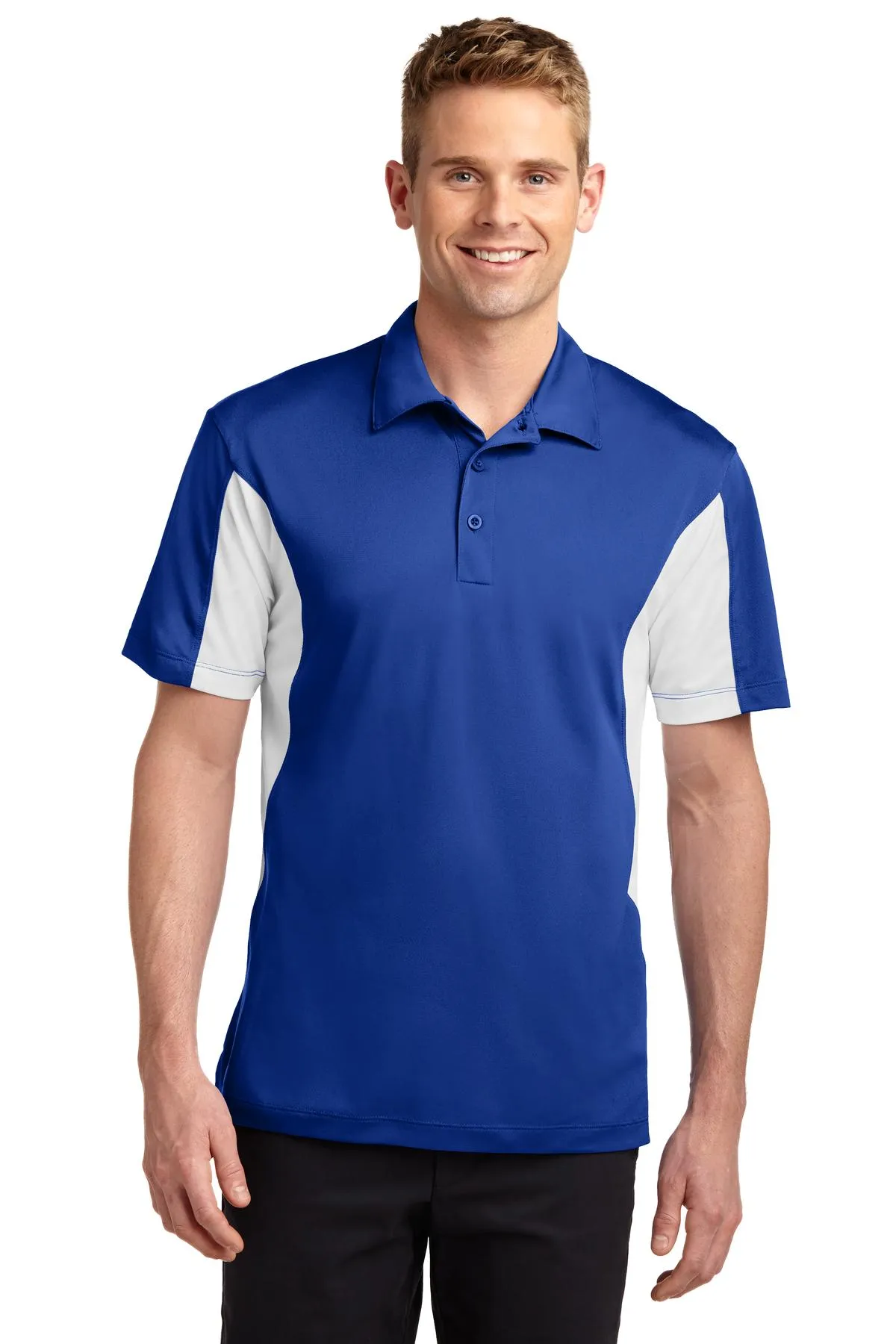 Sport-Tek Men's Tall Side Blocked Micropique Sport-Wick Polo