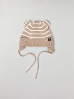 Striped Knitted Baby Hat