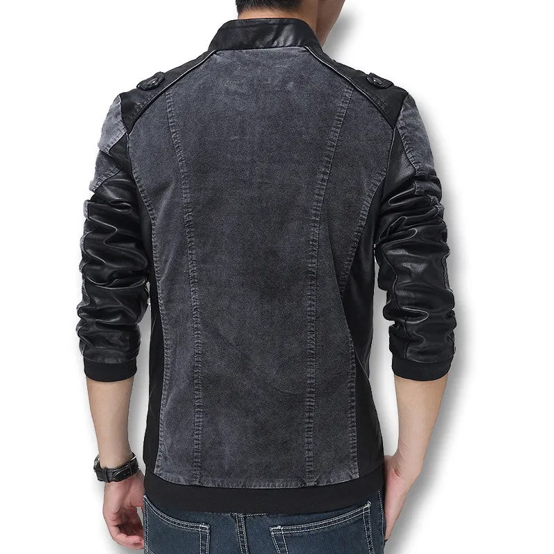 Style Men Jackets Leather Coats Slim Fit Men's Clothing Outwears Men SM6