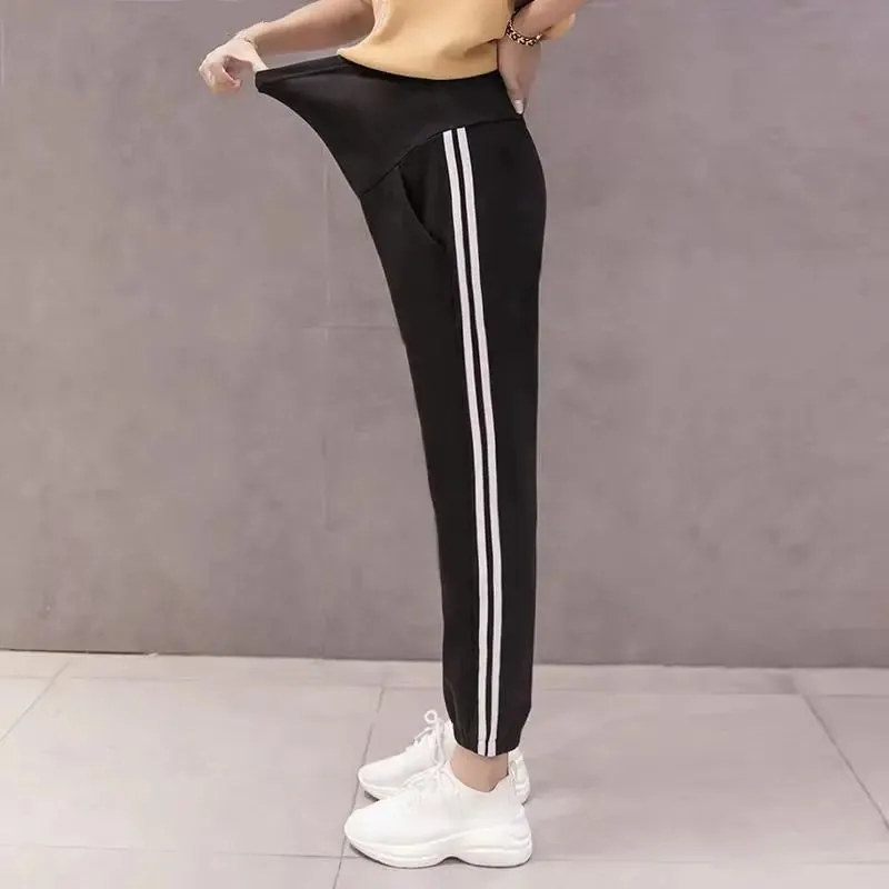 Stylish Maternity Side Stripe Leggings - Casual Comfort | Marvis