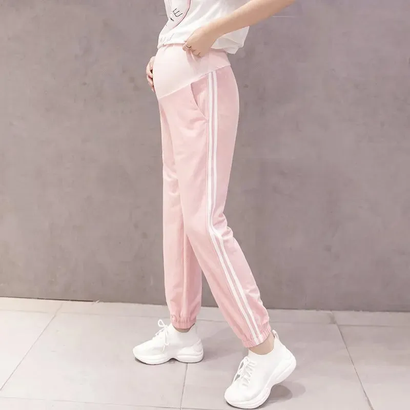 Stylish Maternity Side Stripe Leggings - Casual Comfort | Marvis