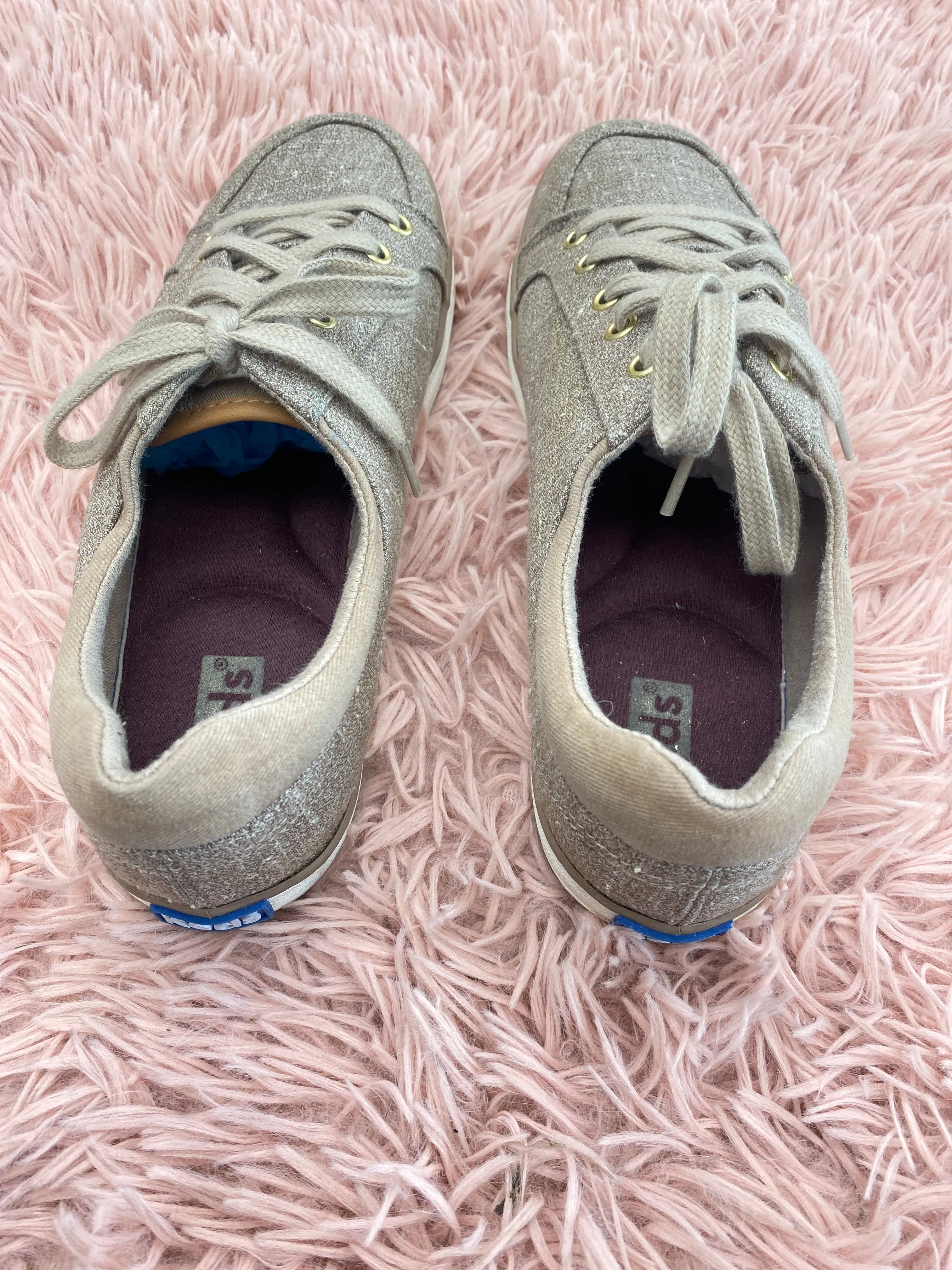 Taupe Shoes Sneakers Keds, Size 8