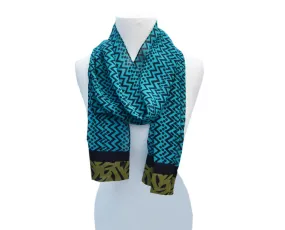 Teal Trellis Scarf