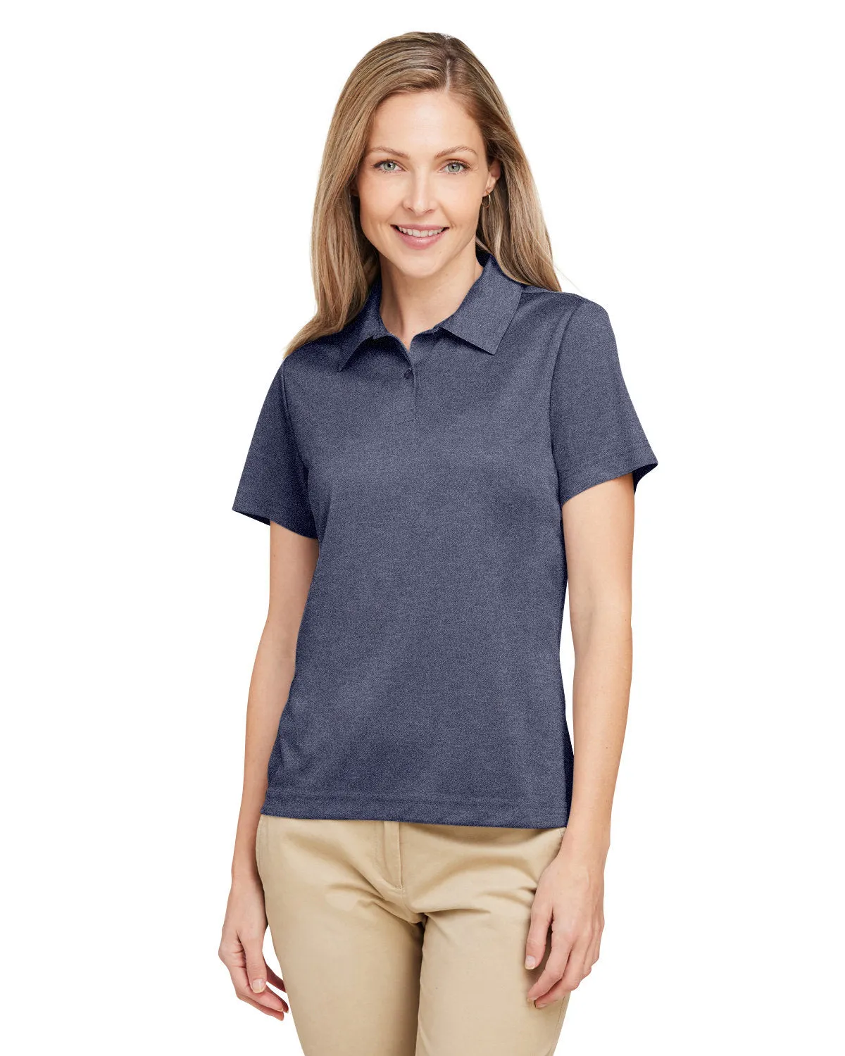 Team 365 Ladies' Zone Sonic Heather Performance Polo