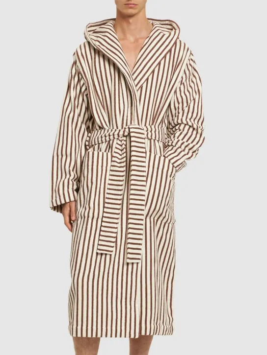 Tekla   Kodiak Stripes bathrobe 