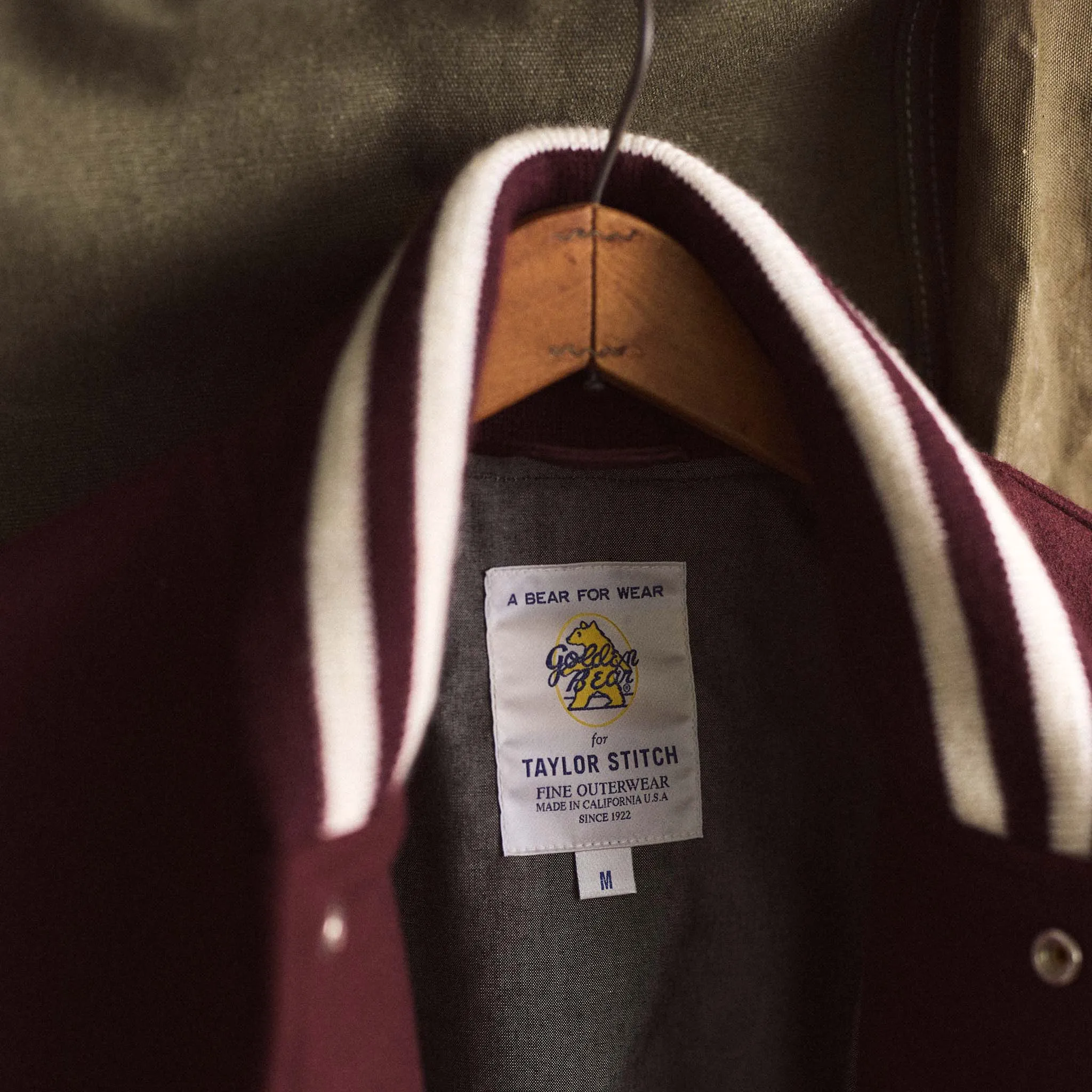 The Golden Bear Snap Bomber - Port Wool