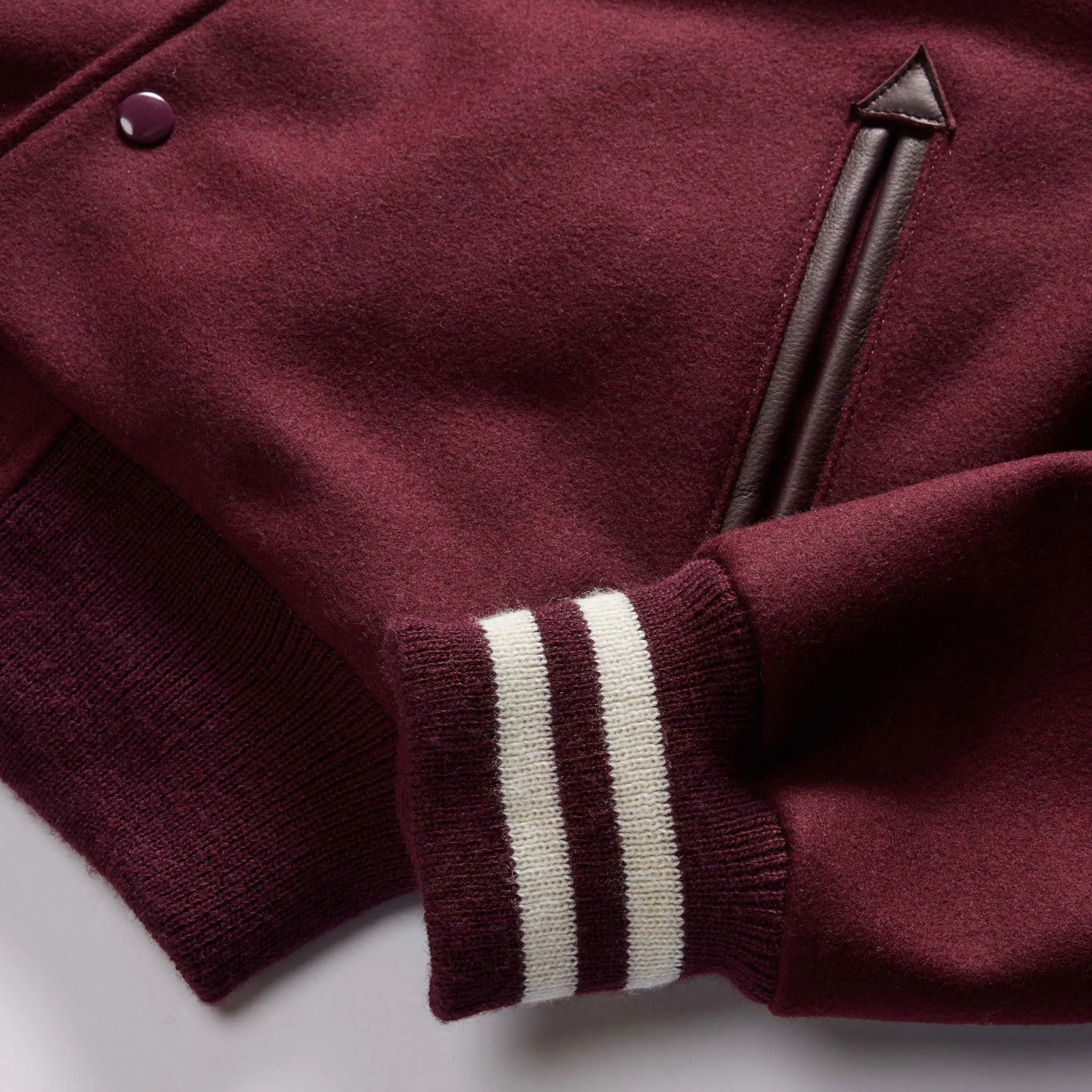 The Golden Bear Snap Bomber - Port Wool