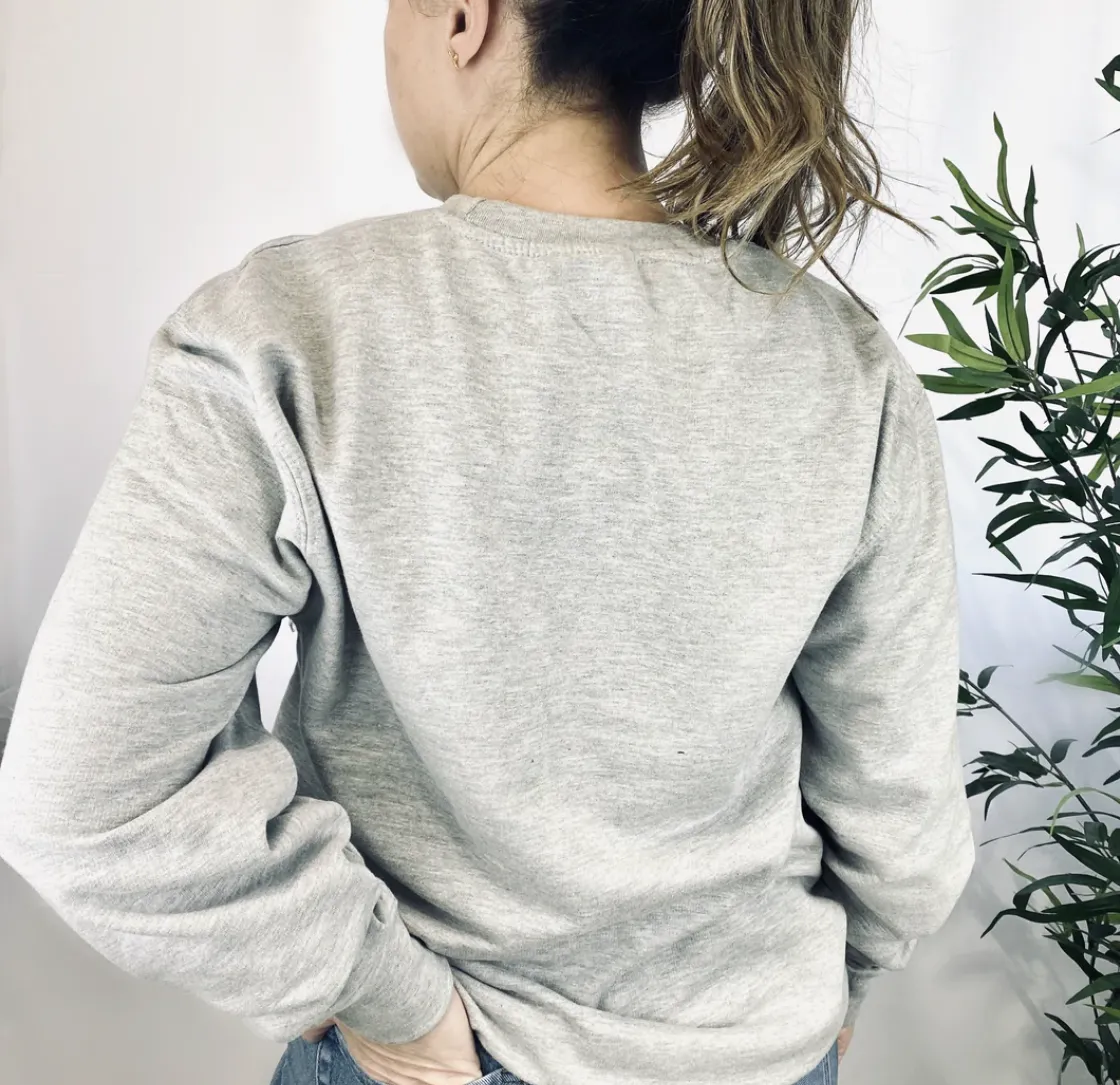 Tired Jumper | Grey & Pink