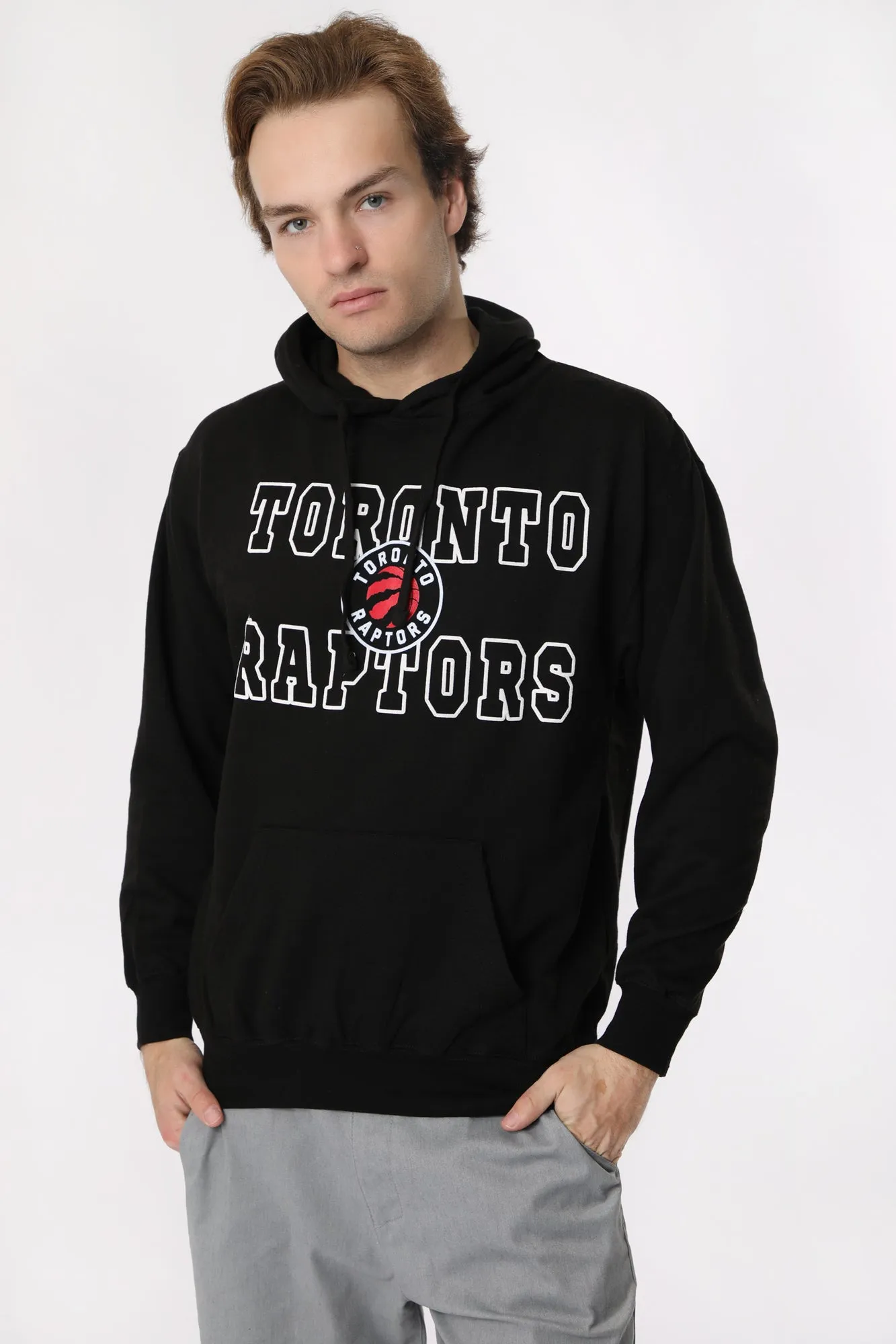 Toronto Raptors Hooded Print Top Men