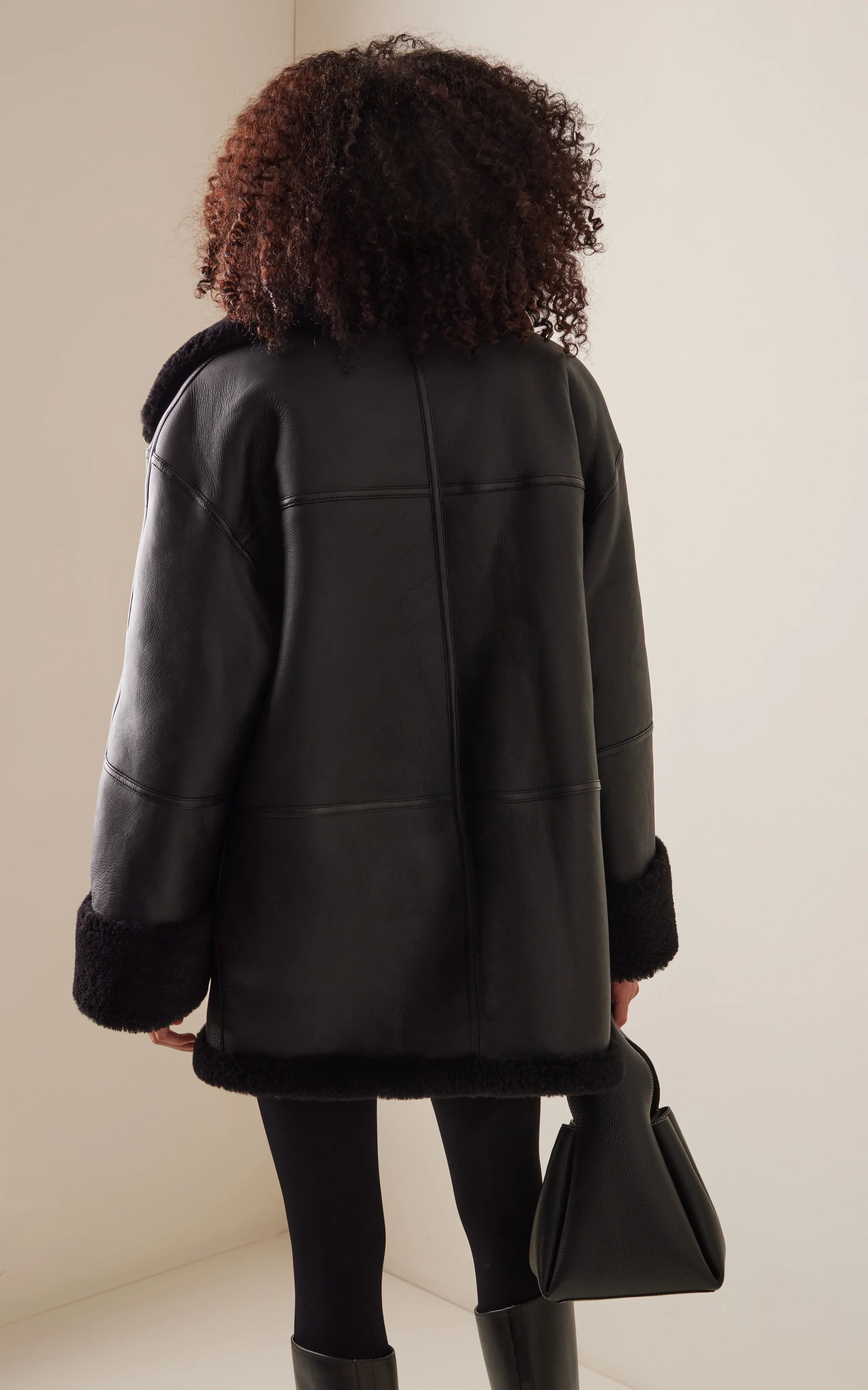 Toteme Menfi Oversized Shearling Coat