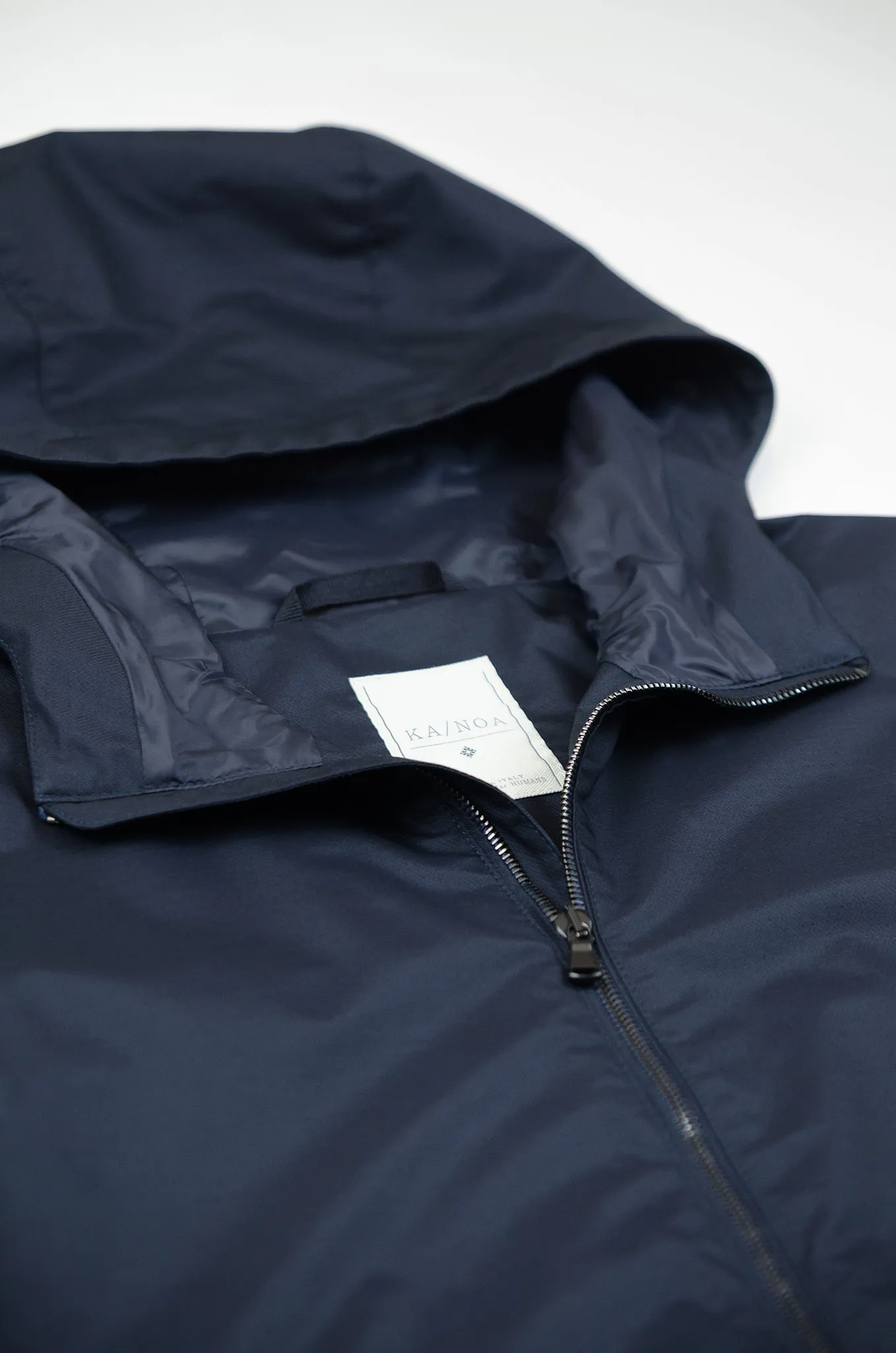 Variste Techno Wool Lam K-Way, dark blue jacket.