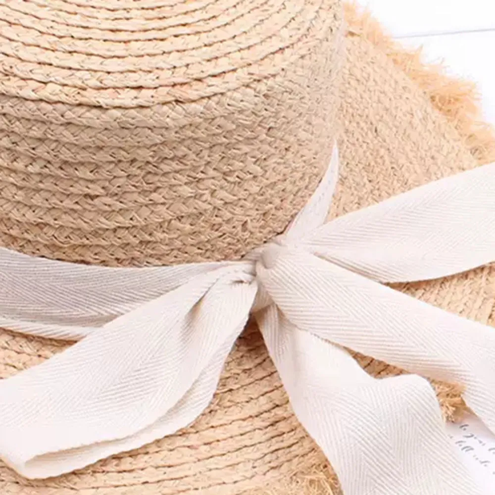 Vintage-Style Summer Boater Lolita Bow Hat