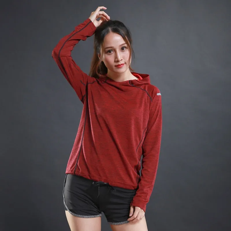 Womens Breathable Fitness Hoodies