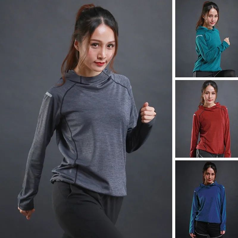 Womens Breathable Fitness Hoodies