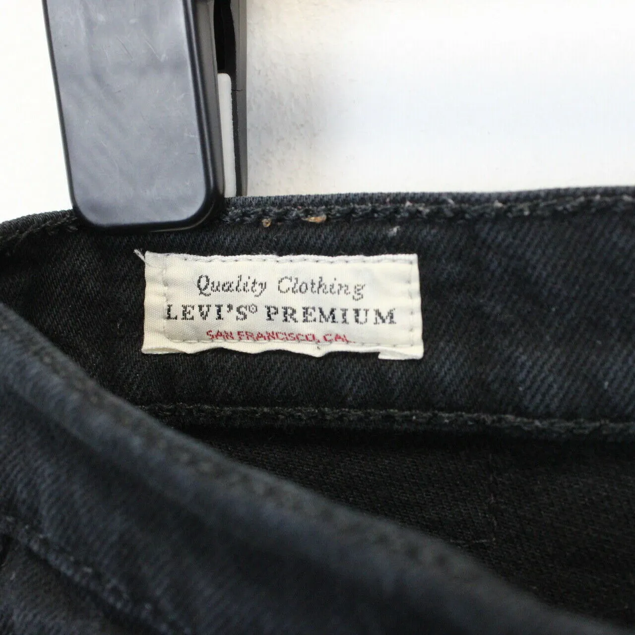 Womens LEVIS 501 S Big E Jeans Black | W32 L28