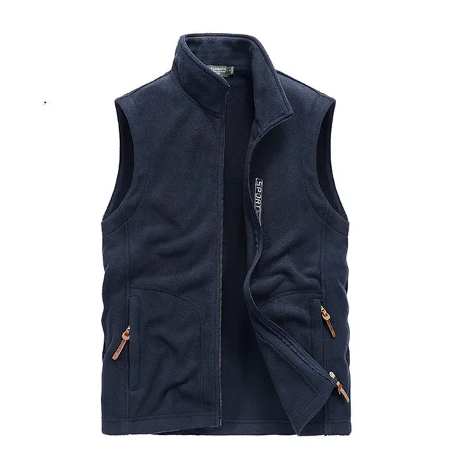 Xituodai Spring Men Fleece Jacket 2022 New Windproof Warm Casual Vest Coat Men Fashion Large Size Clothing S-5XL Winter Vest Men